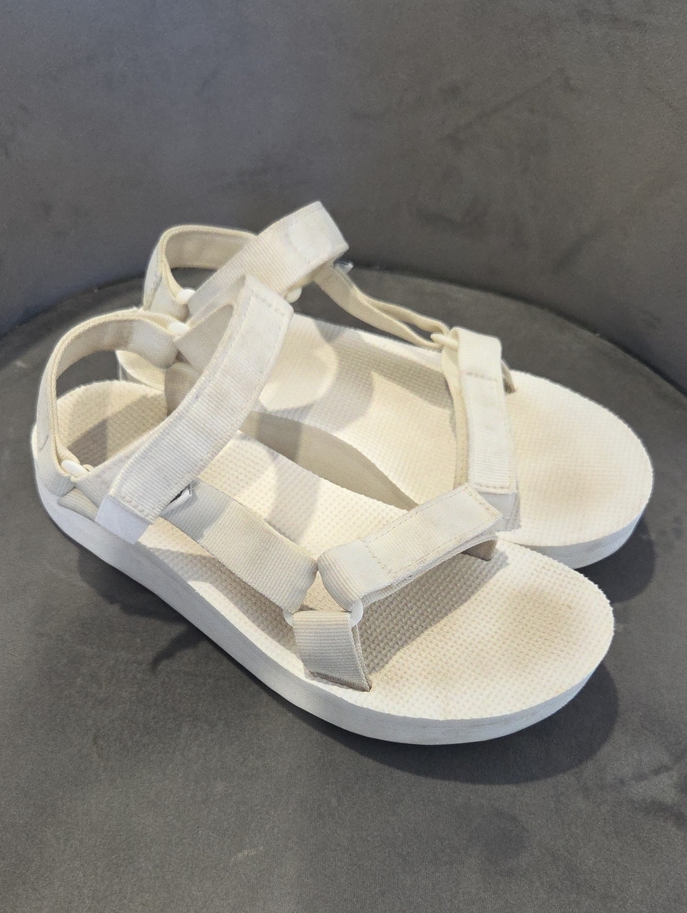 Teva Women's Off-White Strappy Velcro Sandals
